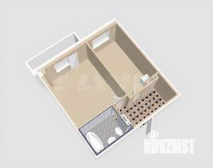 1-к квартира, вторичка, 35м2, 1/10 этаж