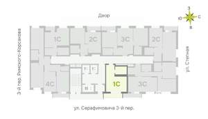 Студия квартира, строящийся дом, 29м2, 3/25 этаж