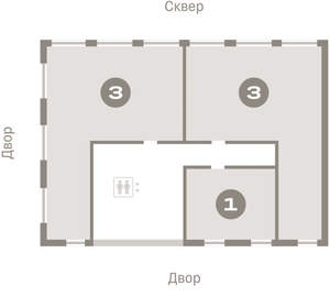 3-к квартира, вторичка, 94м2, 3/23 этаж