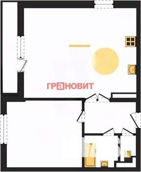 1-к квартира, вторичка, 61м2, 14/17 этаж