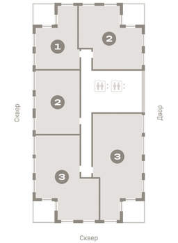 2-к квартира, вторичка, 90м2, 17/17 этаж