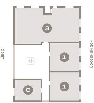 1-к квартира, вторичка, 43м2, 7/24 этаж