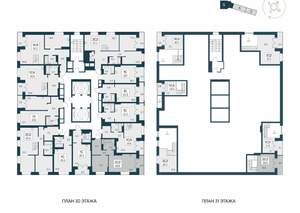 2-к квартира, вторичка, 70м2, 30/30 этаж