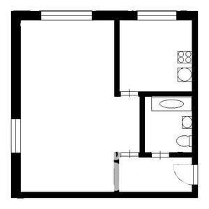 1-к квартира, вторичка, 48м2, 4/10 этаж