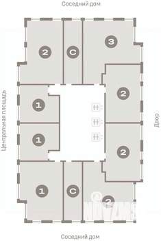 2-к квартира, вторичка, 75м2, 18/23 этаж