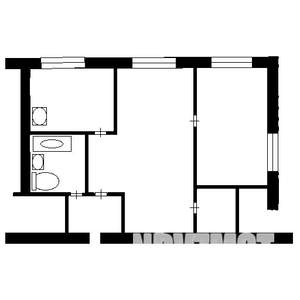 2-к квартира, вторичка, 43м2, 2/3 этаж