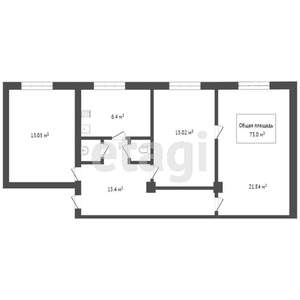 3-к квартира, вторичка, 92м2, 5/5 этаж