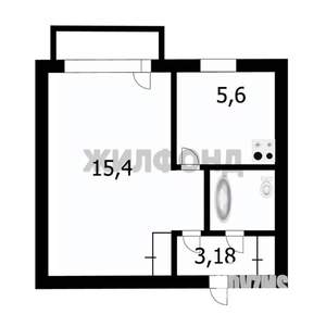 1-к квартира, вторичка, 29м2, 2/5 этаж