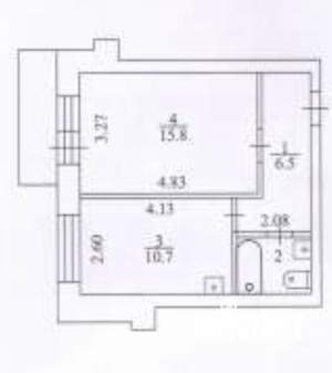 1-к квартира, вторичка, 37м2, 8/10 этаж