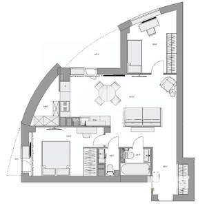 3-к квартира, вторичка, 62м2, 23/25 этаж