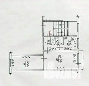 2-к квартира, вторичка, 44м2, 4/5 этаж