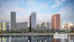 1-к квартира, строящийся дом, 50м2, 18/25 этаж