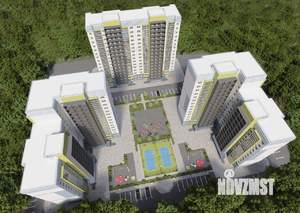 1-к квартира, строящийся дом, 44м2, 9/15 этаж