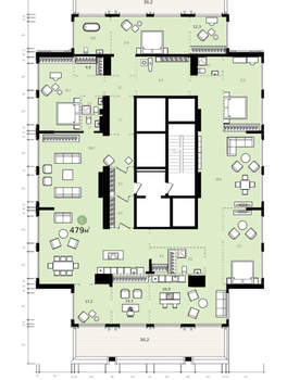 5-к квартира, сданный дом, 479м2, 23/24 этаж