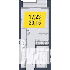 Студия квартира, вторичка, 20м2, 27/29 этаж