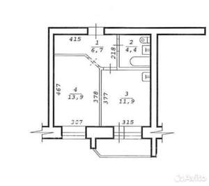 1-к квартира, вторичка, 37м2, 8/10 этаж