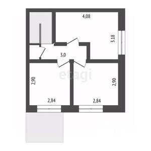 4-к квартира, вторичка, 76м2, 1/2 этаж