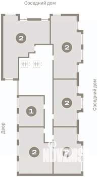 2-к квартира, вторичка, 60м2, 11/12 этаж