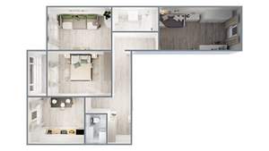 3-к квартира, вторичка, 82м2, 4/17 этаж