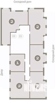 2-к квартира, вторичка, 60м2, 11/12 этаж