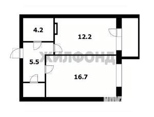 1-к квартира, вторичка, 40м2, 8/9 этаж