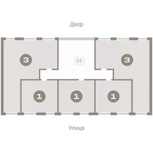 1-к квартира, вторичка, 42м2, 5/9 этаж