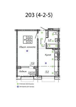 Студия квартира, вторичка, 41м2, 2/15 этаж