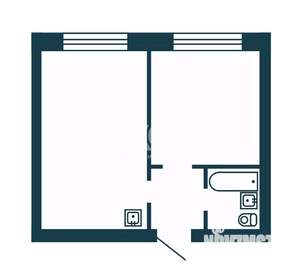 2-к квартира, вторичка, 34м2, 6/9 этаж