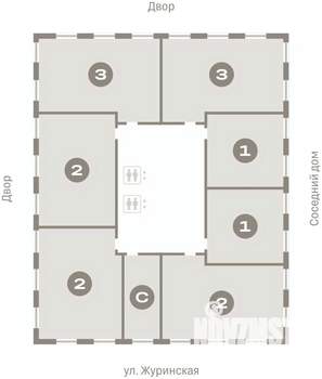 2-к квартира, вторичка, 74м2, 7/14 этаж