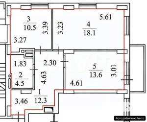 3-к квартира, вторичка, 65м2, 25/26 этаж