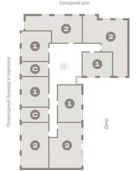 2-к квартира, вторичка, 80м2, 3/9 этаж
