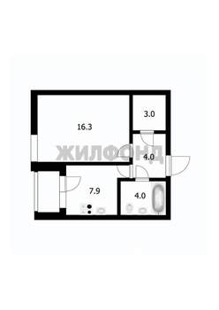 1-к квартира, вторичка, 36м2, 2/10 этаж