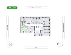 2-к квартира, вторичка, 41м2, 2/11 этаж