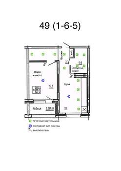 1-к квартира, вторичка, 41м2, 6/25 этаж