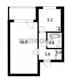 1-к квартира, вторичка, 29м2, 7/9 этаж