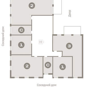 Студия квартира, вторичка, 24м2, 1/23 этаж