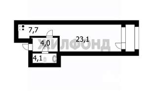 1-к квартира, вторичка, 39м2, 23/26 этаж