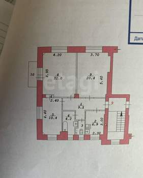 3-к квартира, вторичка, 75м2, 5/5 этаж