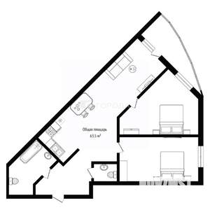 3-к квартира, вторичка, 64м2, 20/25 этаж