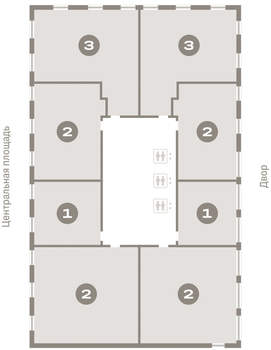 3-к квартира, вторичка, 82м2, 5/23 этаж