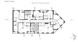 Студия квартира, вторичка, 28м2, 4/12 этаж