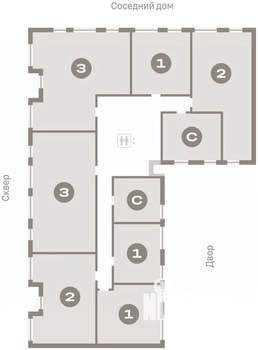 1-к квартира, вторичка, 46м2, 6/8 этаж