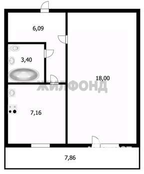 1-к квартира, вторичка, 35м2, 10/17 этаж