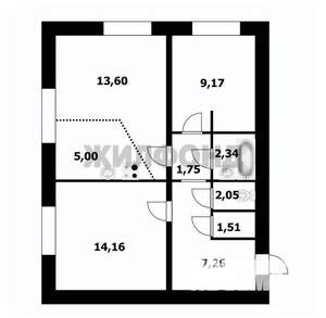 2-к квартира, вторичка, 56м2, 2/10 этаж