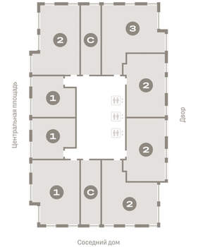 3-к квартира, вторичка, 82м2, 10/23 этаж