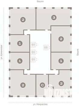 2-к квартира, вторичка, 85м2, 13/30 этаж