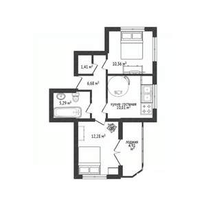 2-к квартира, вторичка, 49м2, 17/29 этаж