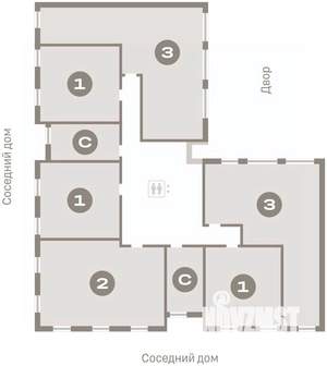 3-к квартира, вторичка, 84м2, 5/7 этаж
