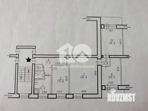 4-к квартира, вторичка, 83м2, 2/5 этаж