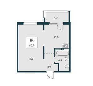 1-к квартира, вторичка, 41м2, 12/17 этаж